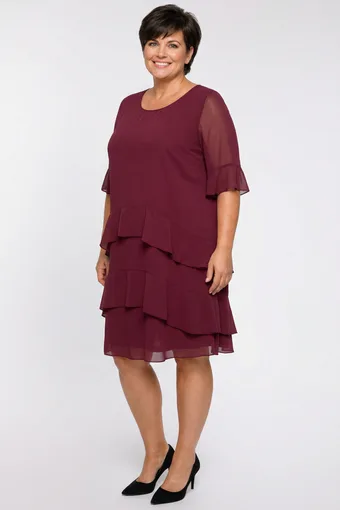 Bordó sifon ruha