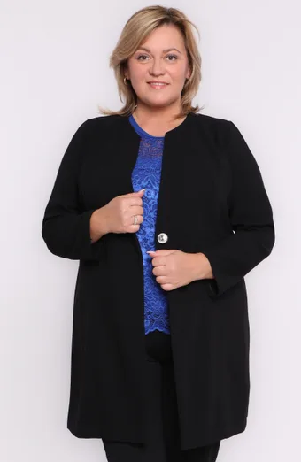 Elegáns fekete kabát