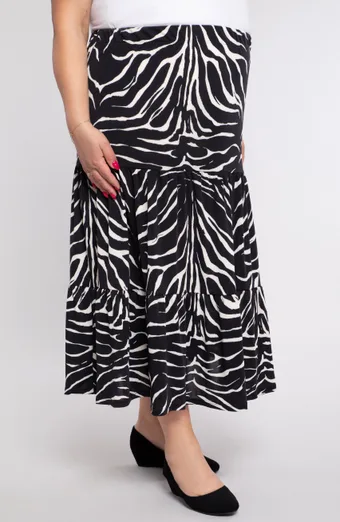 Fekete zebra szoknya