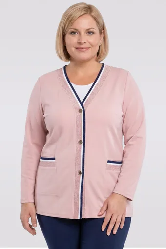 Rózsaszín pulóver övek pulóver