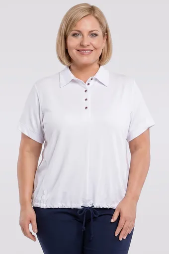Fehér blúz szalaggal