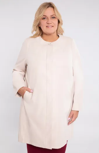 Elegáns krémszínű kabát