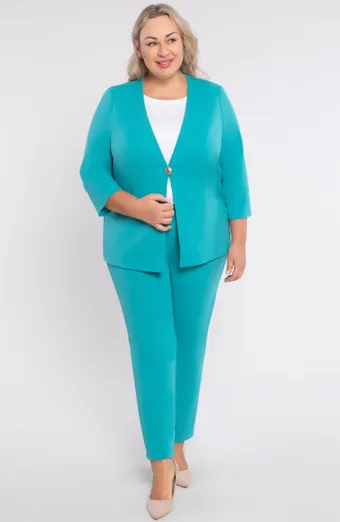 Türkiz elegáns öltöny