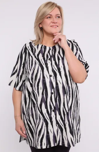 Bézs zebra tunika