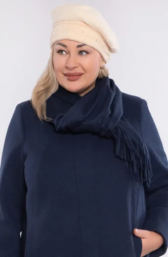 Krém angóra keverék kalap