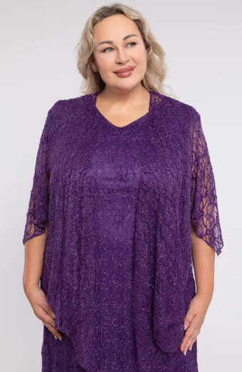 Lila csillogó bolero